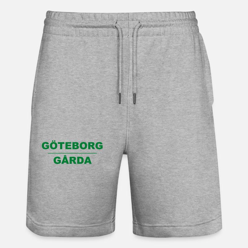 Göteborg Gårda – Design vert-noir - Short de jogging bio TRAINER Stanley/Stella unisexe - gris chiné