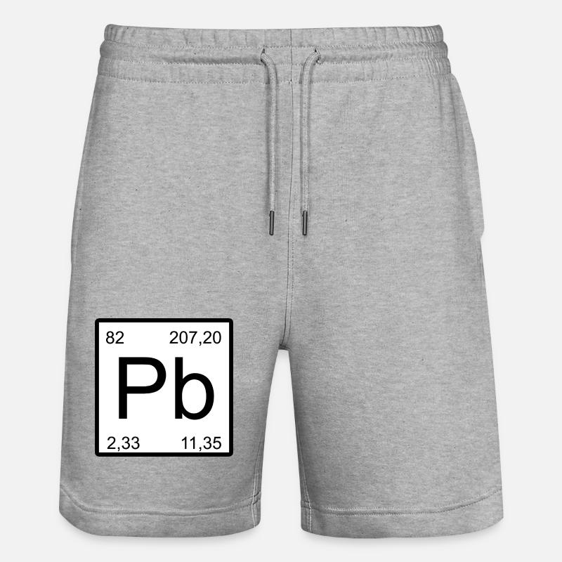 Symbole Pb Signe de Période - Short de jogging bio TRAINER Stanley/Stella unisexe - gris chiné