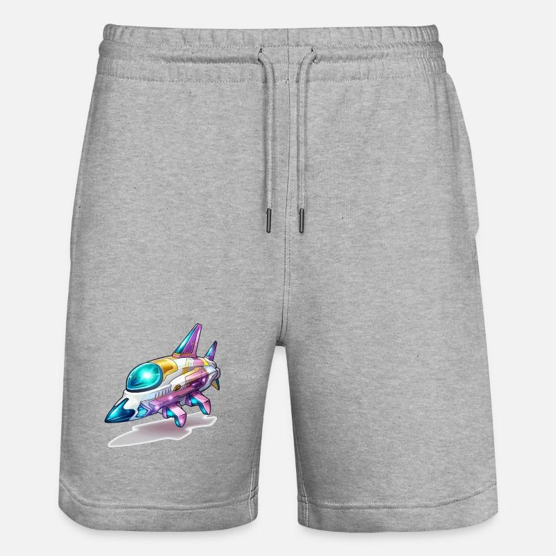 Comet Flight Spacefighter Neon - Short de jogging bio TRAINER Stanley/Stella unisexe - gris chiné