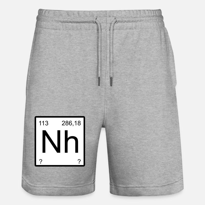 Quadrant du symbole du nihonium - Short de jogging bio TRAINER Stanley/Stella unisexe - gris chiné
