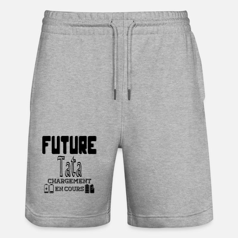 Future Tata Loading In Progress - Stanley/Stella Trainer Unisex Organic Jogging Shorts - heather grey