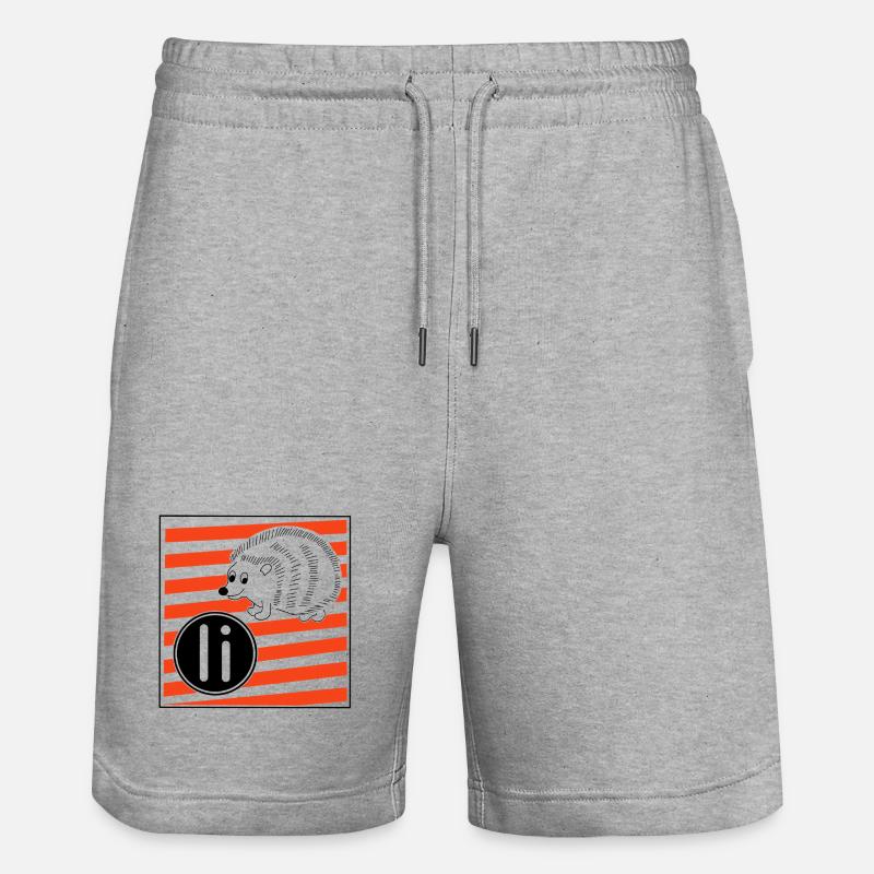 I pour Hérisson - Short de jogging bio TRAINER Stanley/Stella unisexe - gris chiné