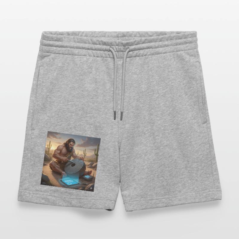 Caveman Tech Support - The First Tutorial Stanley/Stella Trainer Unisex Organic Jogging Shorts
