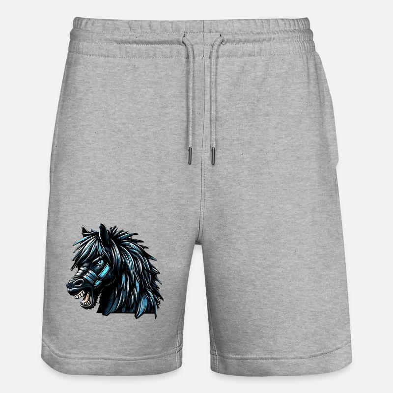 Cheval - Short de jogging bio TRAINER Stanley/Stella unisexe - gris chiné