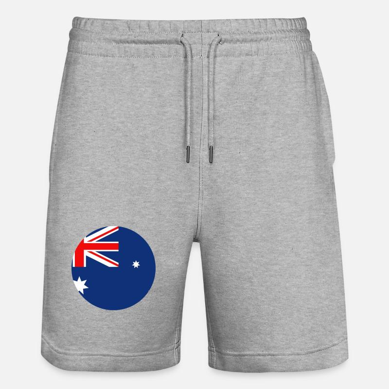 Manche du drapeau australien - Short de jogging bio TRAINER Stanley/Stella unisexe - gris chiné