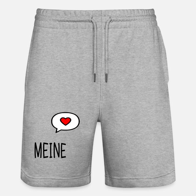 Relation Saint-Valentin Mon - Short de jogging bio TRAINER Stanley/Stella unisexe - gris chiné