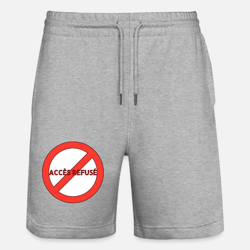 LE SYSTÈME - Short de jogging bio TRAINER Stanley/Stella unisexe - gris chiné