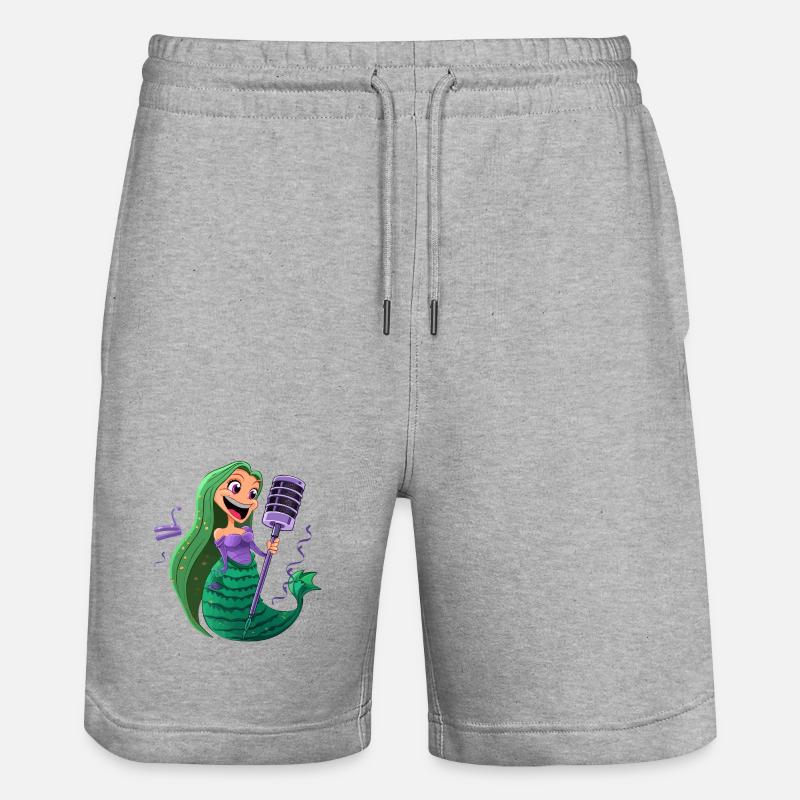 Sea MicroSinger - Short de jogging bio TRAINER Stanley/Stella unisexe - gris chiné