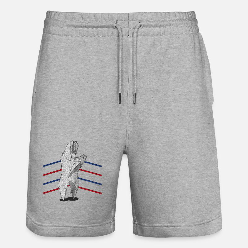 PROCESSUS - Short de jogging bio TRAINER Stanley/Stella unisexe - gris chiné