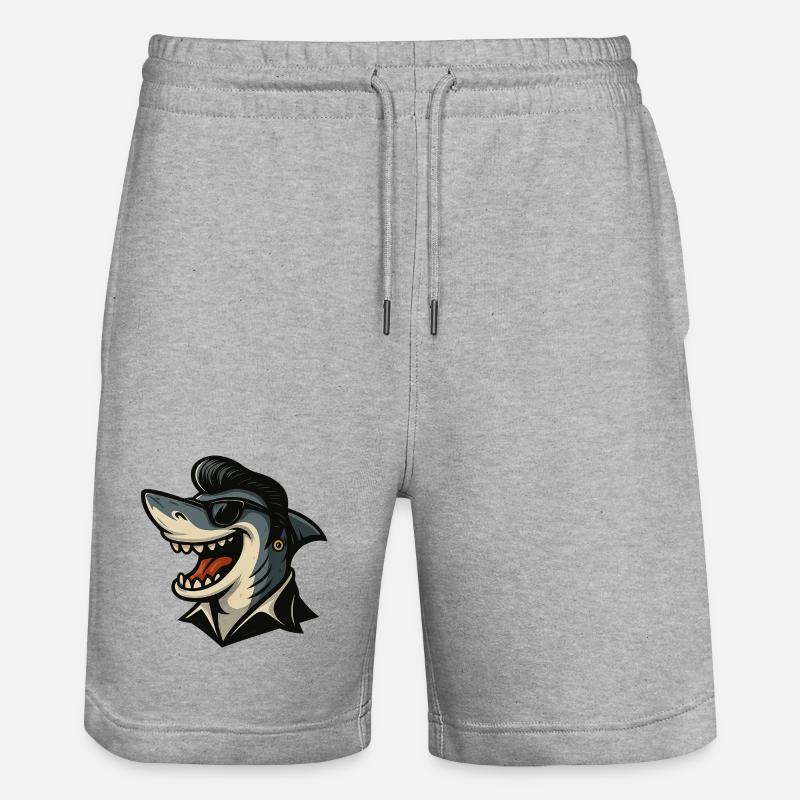 Requin avec style - Short de jogging bio TRAINER Stanley/Stella unisexe - gris chiné