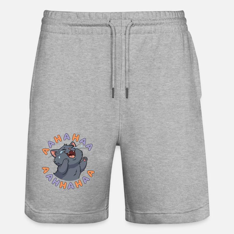 Explosion du chat rieur - Short de jogging bio TRAINER Stanley/Stella unisexe - gris chiné