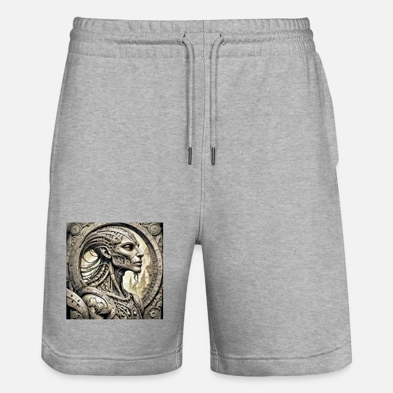 Ppatch 03 - Short de jogging bio TRAINER Stanley/Stella unisexe - gris chiné