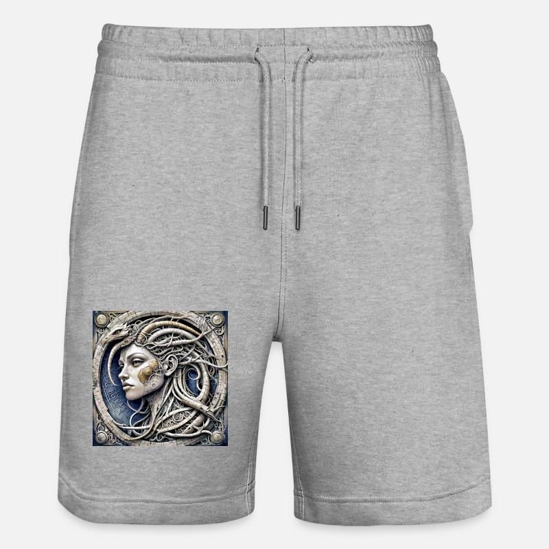 Ppatch 02 - Short de jogging bio TRAINER Stanley/Stella unisexe - gris chiné