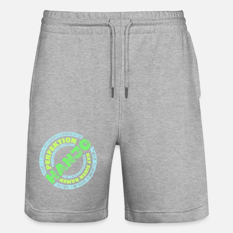 Hanjo - Stanley/Stella Unisex Bio Joggingshorts Trainer  - Grau meliert