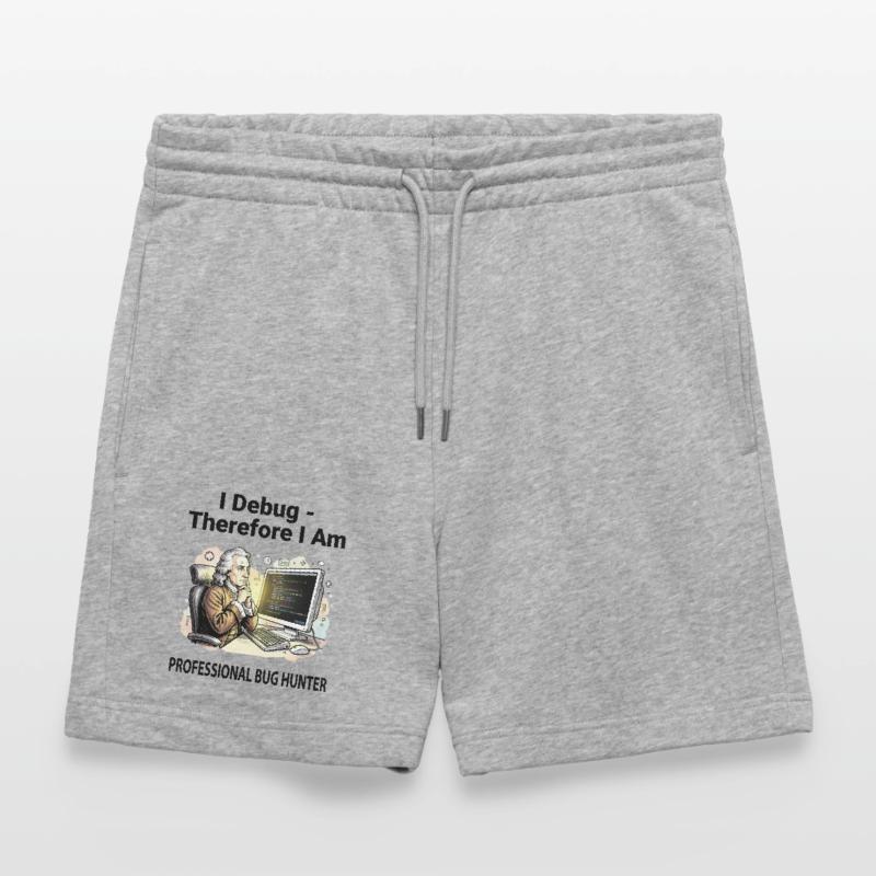 Retro Scholar an der Coding Console – leichter Hintergrund Stanley/Stella Unisex Bio Joggingshorts Trainer 