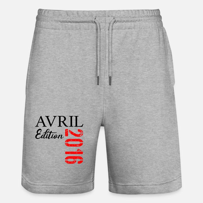 11e Anniversaire Avril 2016 - Short de jogging bio TRAINER Stanley/Stella unisexe - gris chiné
