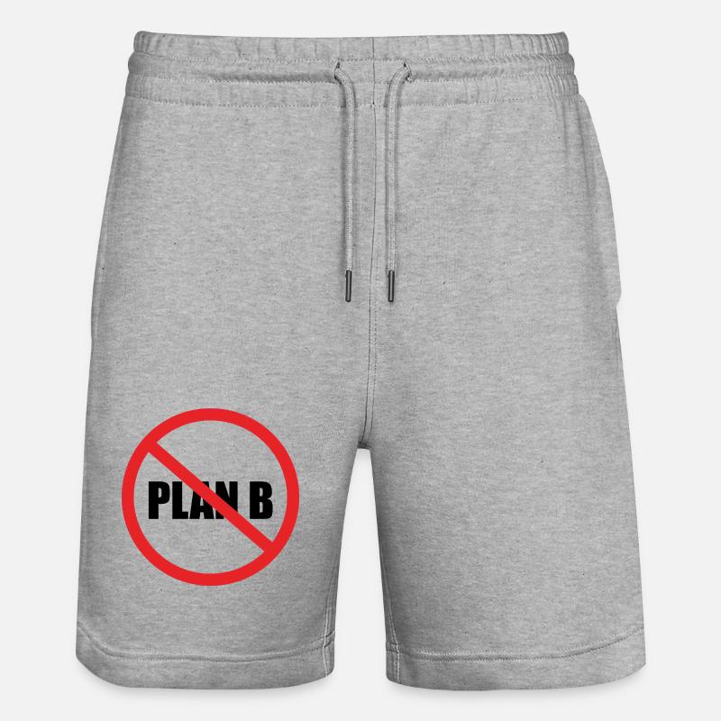 PAS DE PLAN B - Short de jogging bio TRAINER Stanley/Stella unisexe - gris chiné