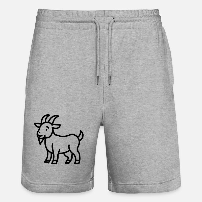 chèvre - Short de jogging bio TRAINER Stanley/Stella unisexe - gris chiné