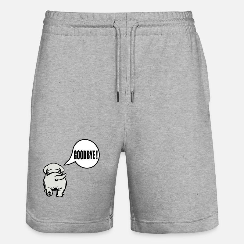 Adieu Chien Adieu - Short de jogging bio TRAINER Stanley/Stella unisexe - gris chiné