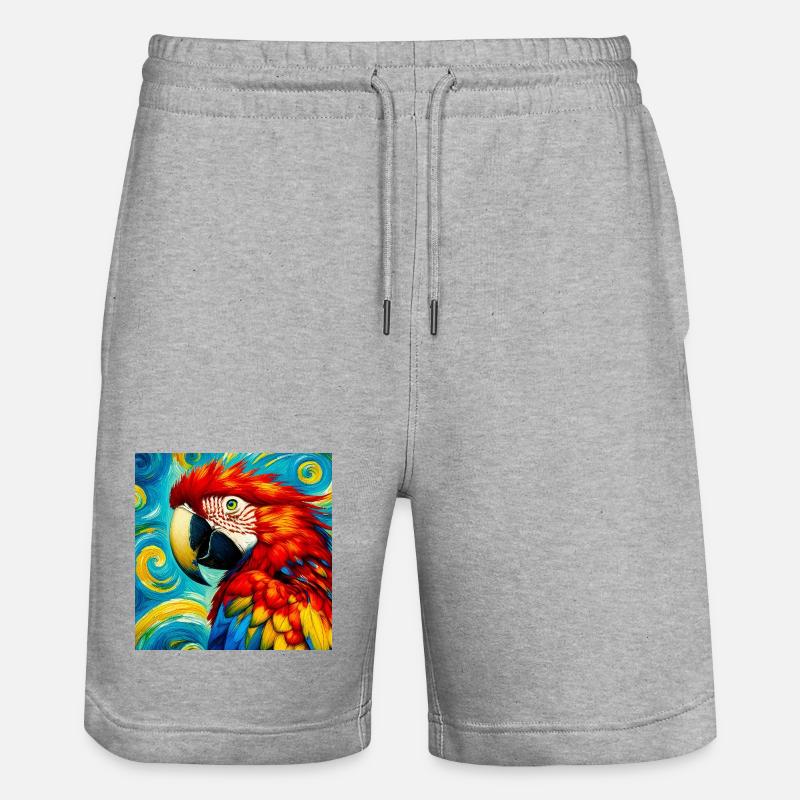 perroquet - Short de jogging bio TRAINER Stanley/Stella unisexe - gris chiné