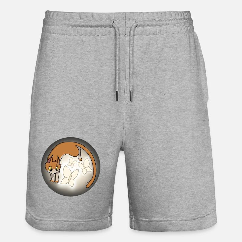 Moustaches de lumière - Short de jogging bio TRAINER Stanley/Stella unisexe - gris chiné