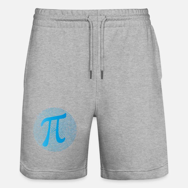 π (pi) dans Data Spiral - Short de jogging bio TRAINER Stanley/Stella unisexe - gris chiné