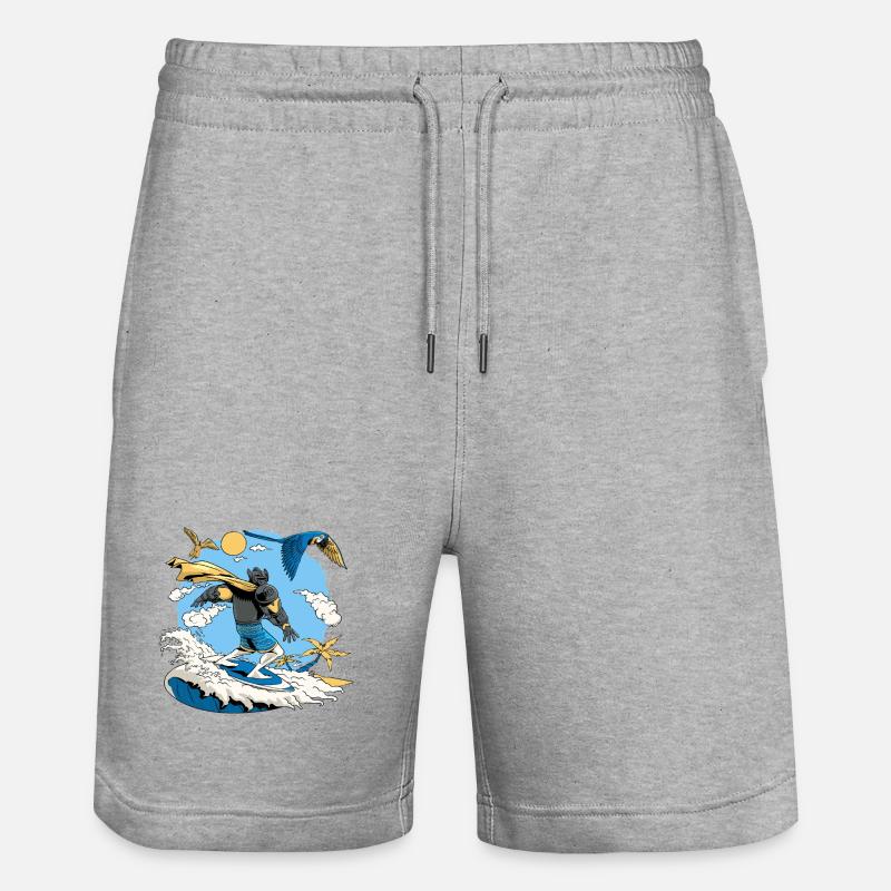 Chevalier surfeur des îles - Short de jogging bio TRAINER Stanley/Stella unisexe - gris chiné