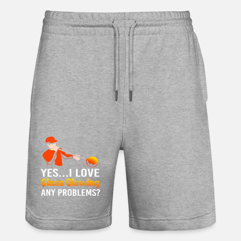 souffleur de verre - Short de jogging bio TRAINER Stanley/Stella unisexe - gris chiné