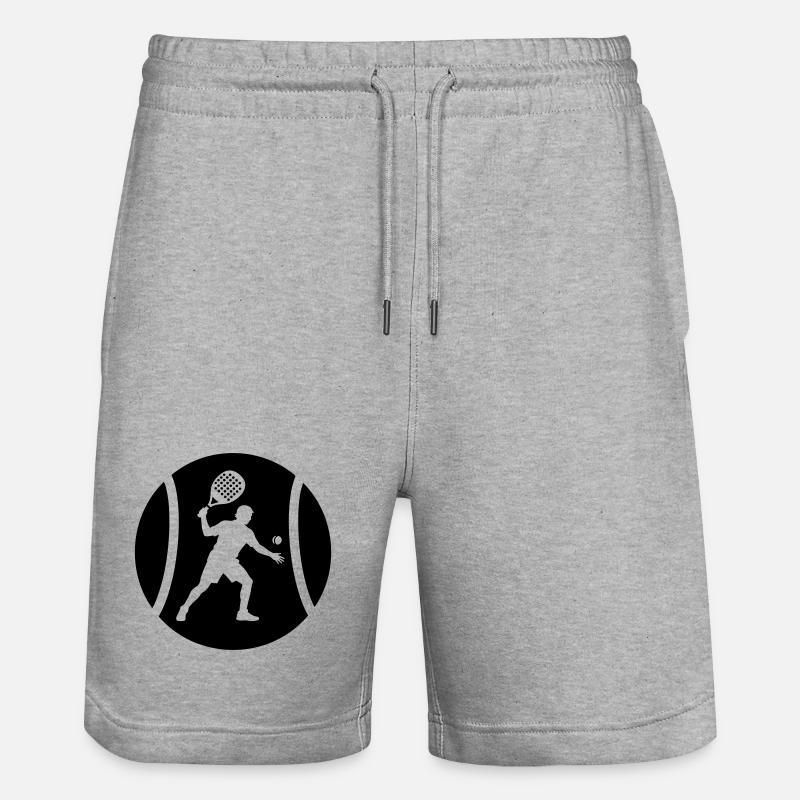 padel - Stanley/Stella Trainer Unisex Organic Jogging Shorts - heather grey