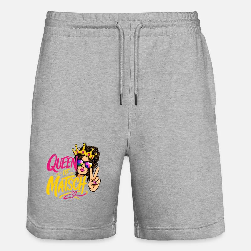 Reine de la Boue - Short de jogging bio TRAINER Stanley/Stella unisexe - gris chiné