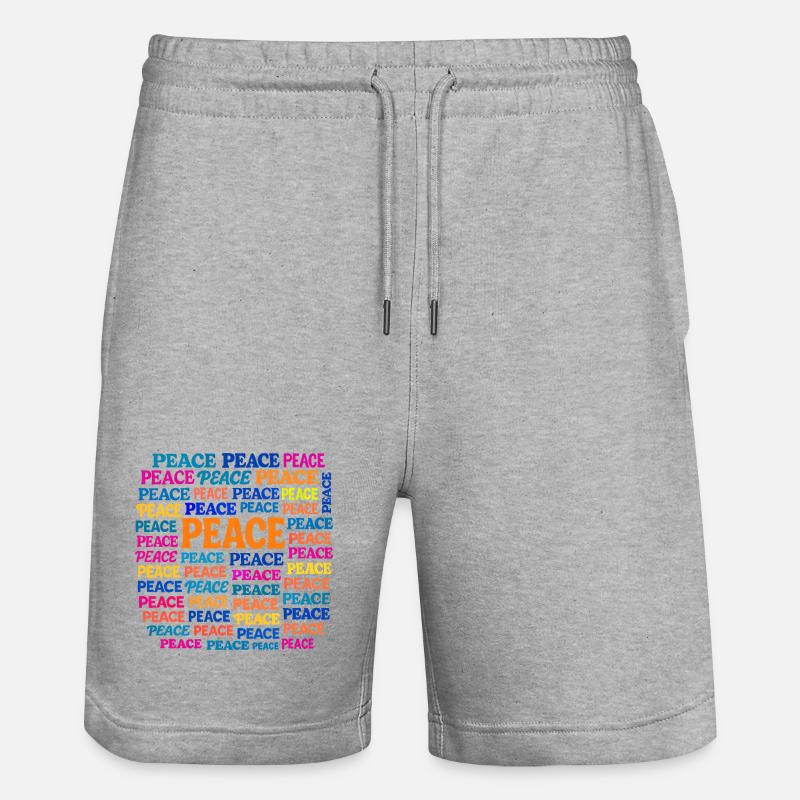Paix - Short de jogging bio TRAINER Stanley/Stella unisexe - gris chiné