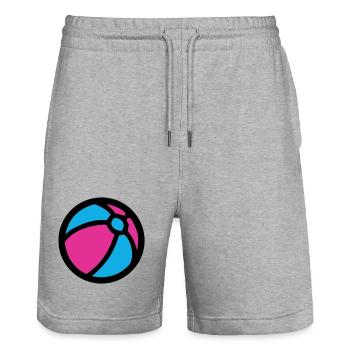 Icône d’été de plage de water-polo - Short de jogging bio TRAINER Stanley/Stella unisexe - gris chiné - Devant - Nik (191cm) & Marisol (170cm)