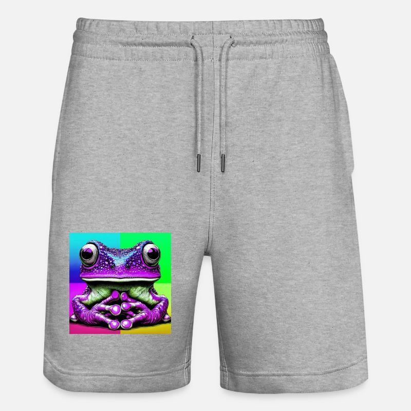 grenouille - Short de jogging bio TRAINER Stanley/Stella unisexe - gris chiné