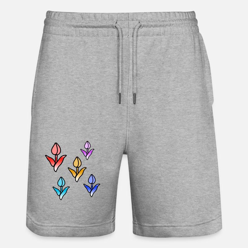Fleur - Short de jogging bio TRAINER Stanley/Stella unisexe - gris chiné