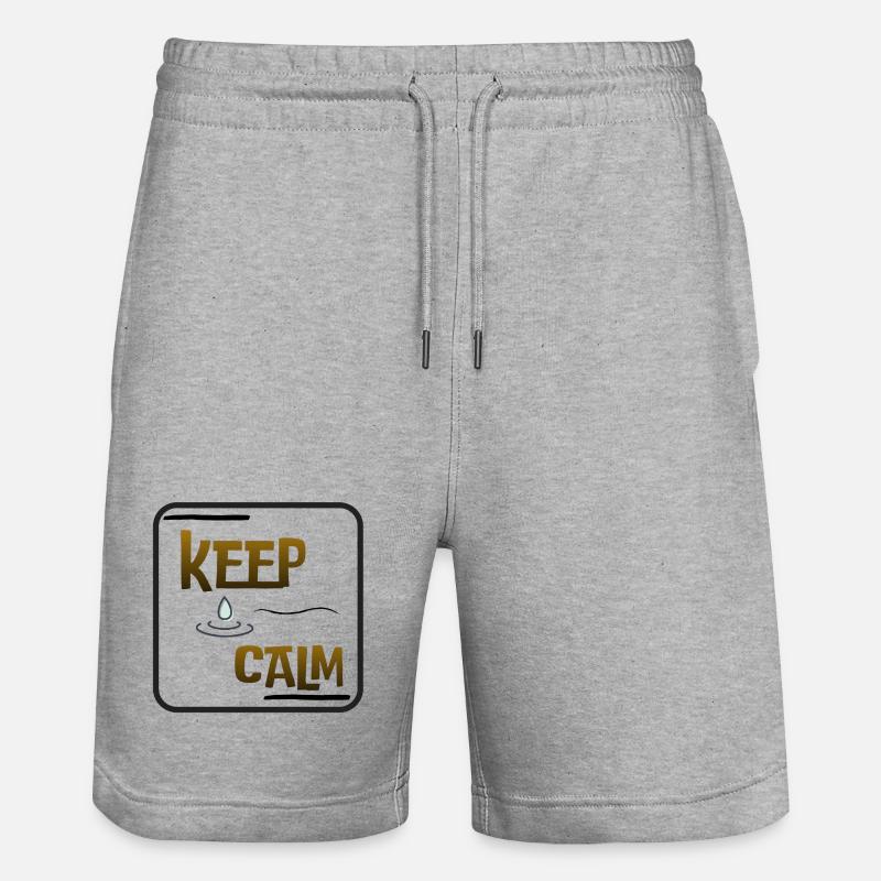Reste calme - Short de jogging bio TRAINER Stanley/Stella unisexe - gris chiné