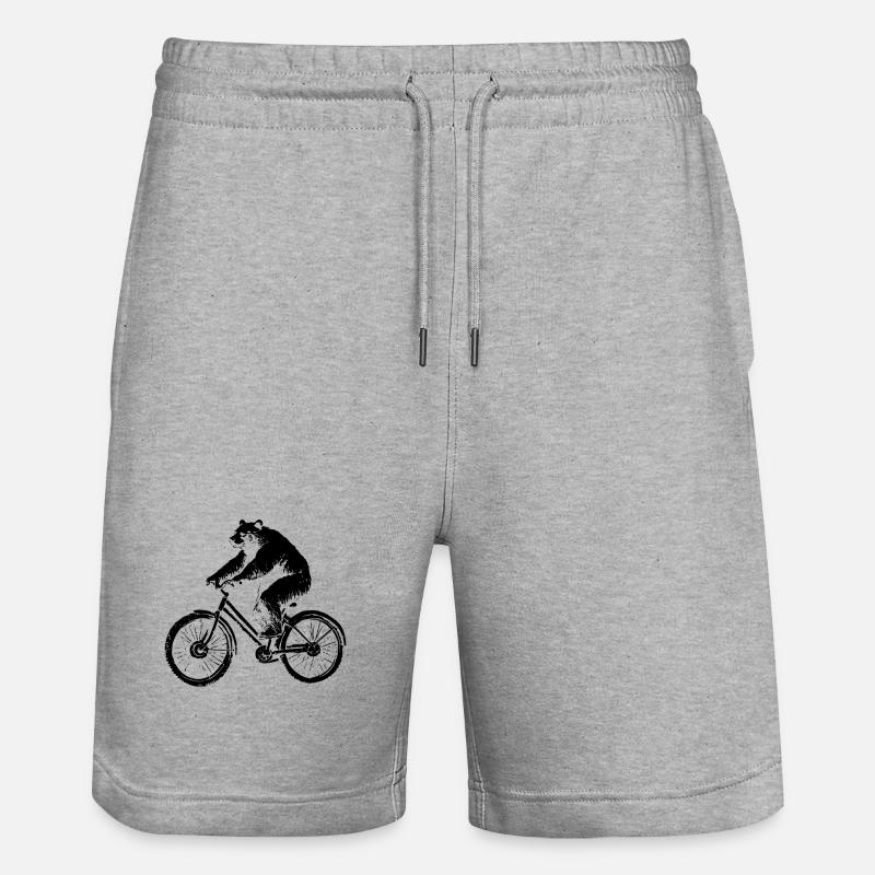 Bicycle Bear - Short de jogging bio TRAINER Stanley/Stella unisexe - gris chiné
