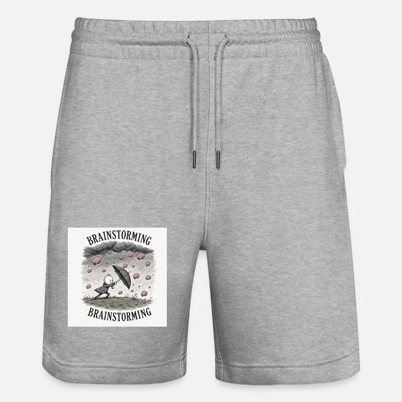 Brainstorming - Stanley/Stella Trainer Unisex Organic Jogging Shorts - heather grey