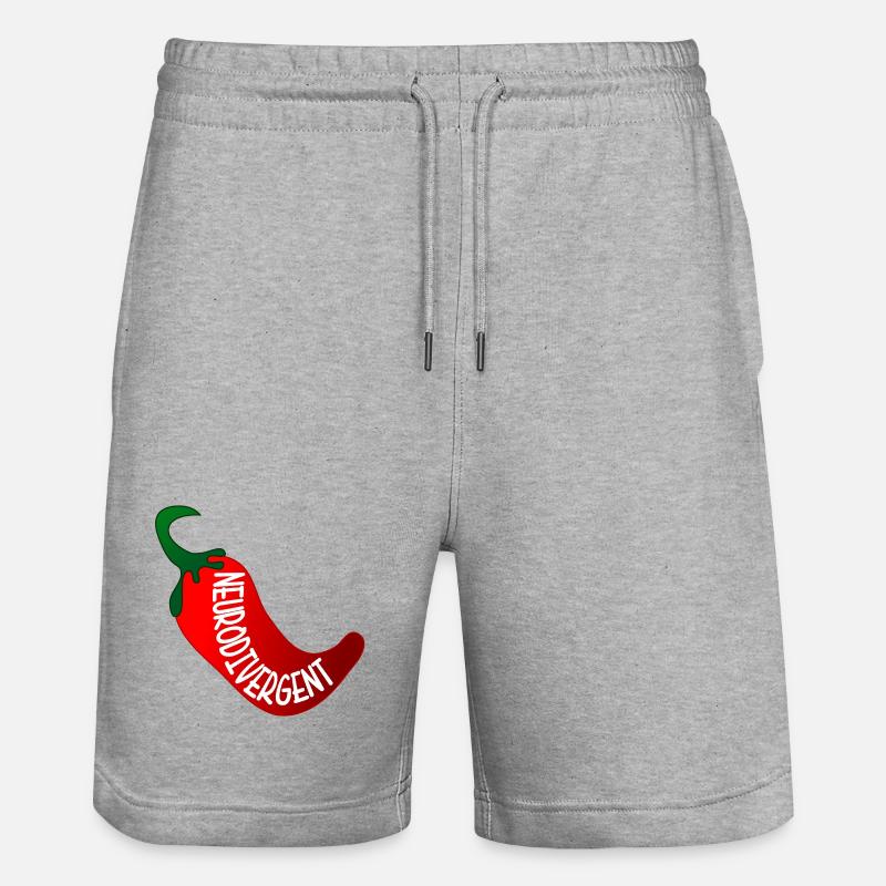 NEURODIVERGENT ADHD - Stanley/Stella Trainer Unisex Organic Jogging Shorts - heather grey