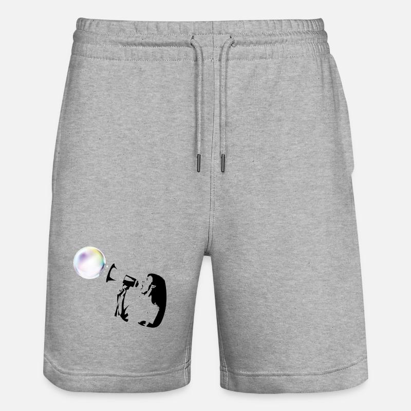 Bubble shot - Short de jogging bio TRAINER Stanley/Stella unisexe - gris chiné