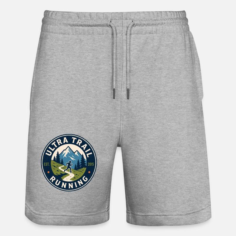 Ultra Trail Running - Short de jogging bio TRAINER Stanley/Stella unisexe - gris chiné