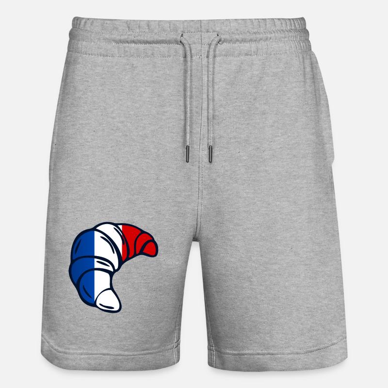 France Croissants - Short de jogging bio TRAINER Stanley/Stella unisexe - gris chiné