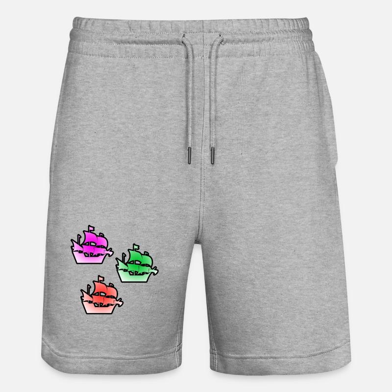 Voile - Short de jogging bio TRAINER Stanley/Stella unisexe - gris chiné