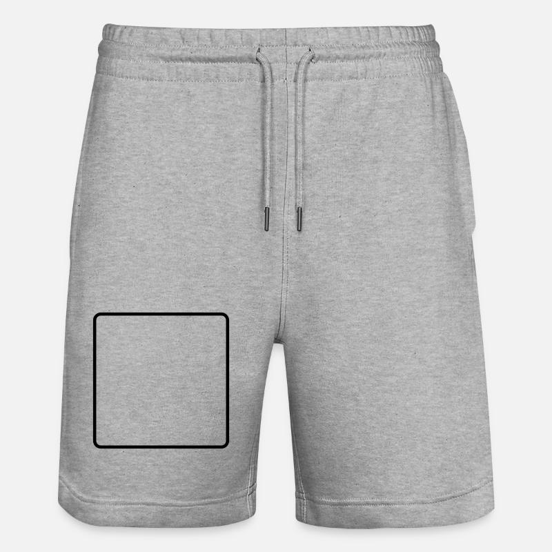 Frame Empty - Stanley/Stella Trainer Unisex Organic Jogging Shorts - heather grey