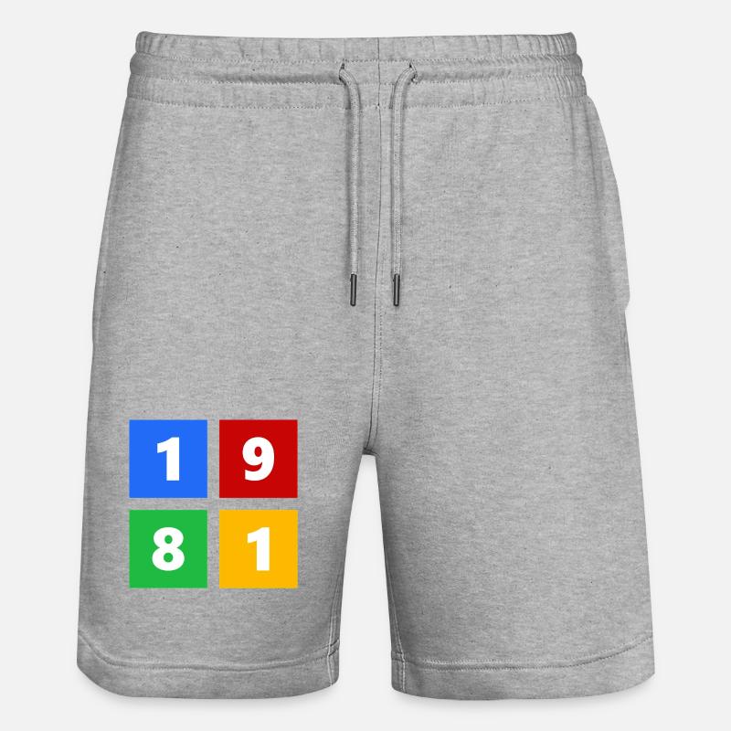 1981 - Short de jogging bio TRAINER Stanley/Stella unisexe - gris chiné