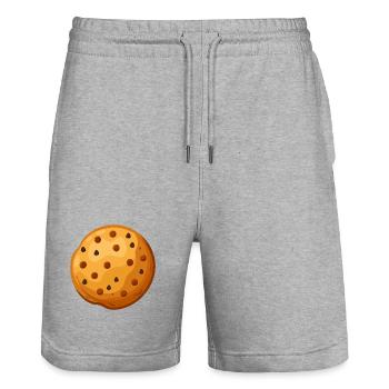 Cookies - Short de jogging bio TRAINER Stanley/Stella unisexe - gris chiné - Devant - Nik (191cm) & Marisol (170cm)