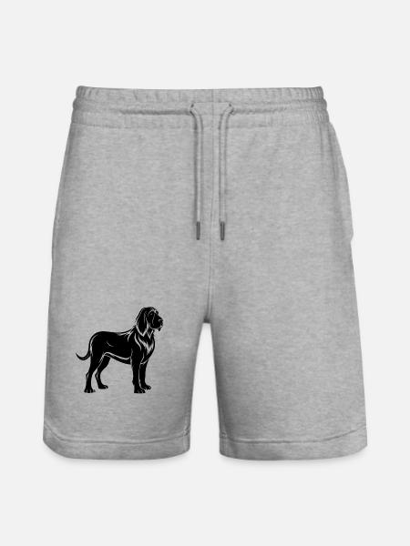 Bluthund - Stanley/Stella Unisex Bio Joggingshorts Trainer  - Grau meliert