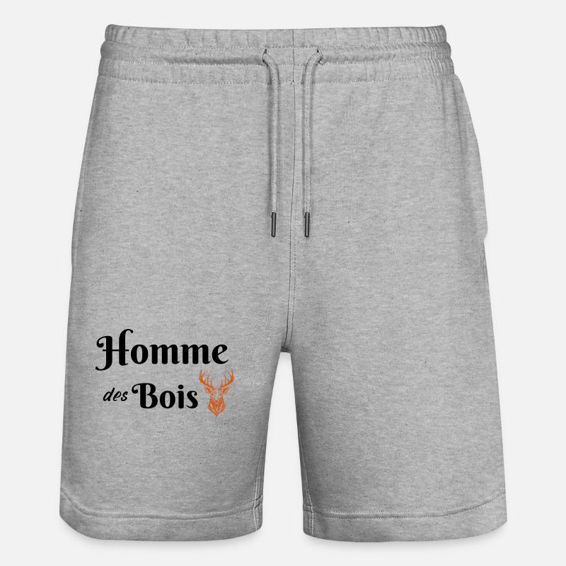 Homme des Bois - Short de jogging bio TRAINER Stanley/Stella unisexe - gris chiné