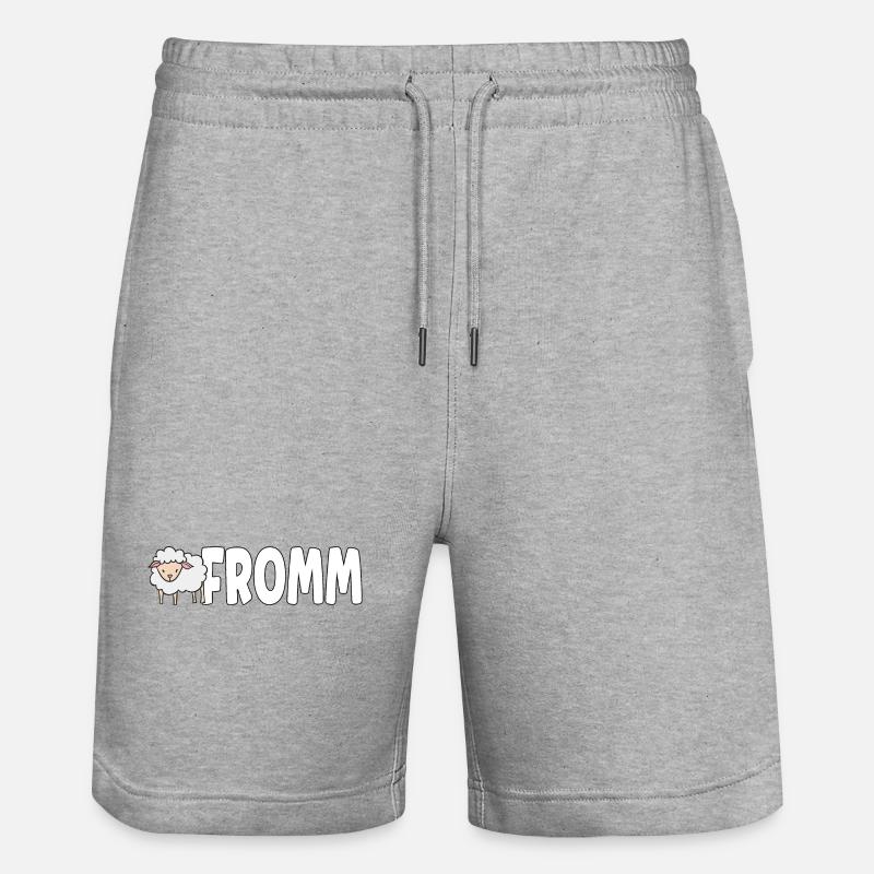 Lammfromm - Vous êtes innocent. TOUJOURS! - Short de jogging bio TRAINER Stanley/Stella unisexe - gris chiné
