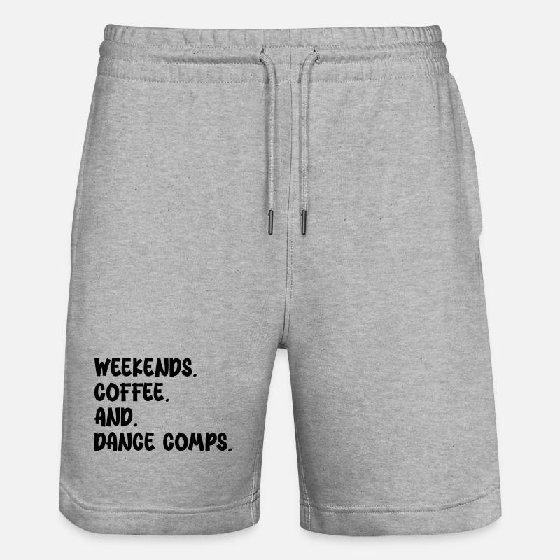 weekends coffee and dance comps - Short de jogging bio TRAINER Stanley/Stella unisexe - gris chiné