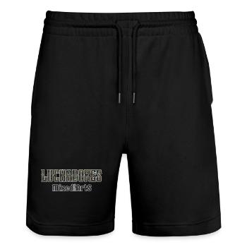 MMA Sport unisexe hiver été LuchadoresCamo2 - Short de jogging bio TRAINER Stanley/Stella unisexe - noir - Devant - Nik (191cm) & Marisol (170cm)